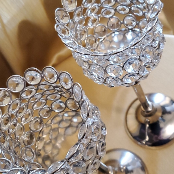 Crystal Accent Other - Twin Crystal Candle Holders